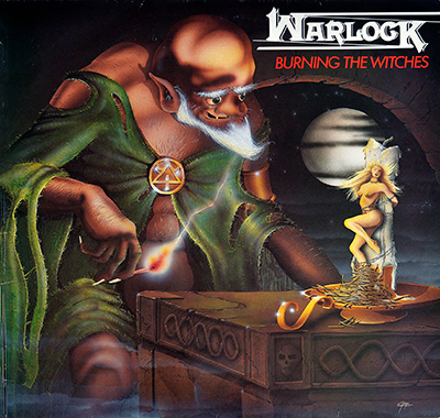 WARLOCK Burning The Witches Doro Mausoleum Skull Album Cover 